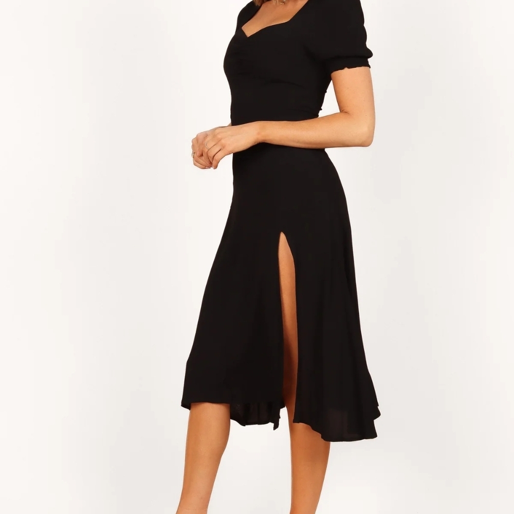 Petal & Pup Black Midi Dress - Picture 3 of 3